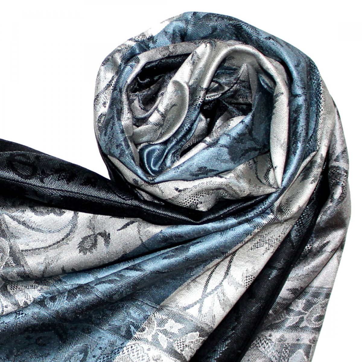 Lorenzo Cana Sciarpa Italiana Pashmina 100% Cashmere Scialle 79'' X 27'' Grigio 7829711