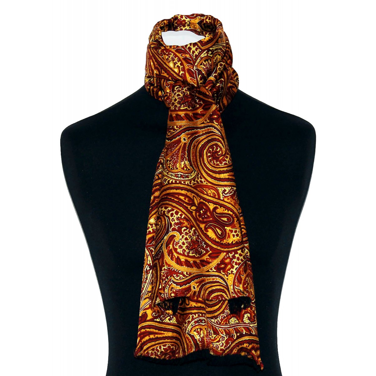 Sale > red and gold scarf > in stock