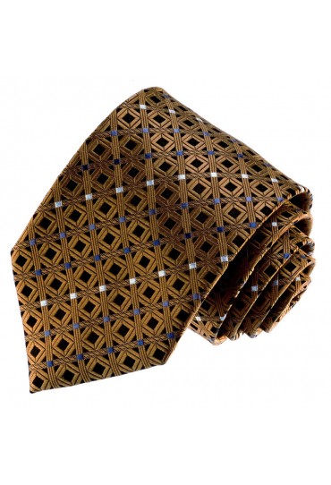 Neck Tie 100% Silk business black LORENZO CANA