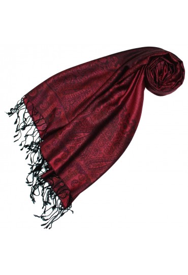 Pashmina 100% Modal Paisley Red For Women LORENZO CANA