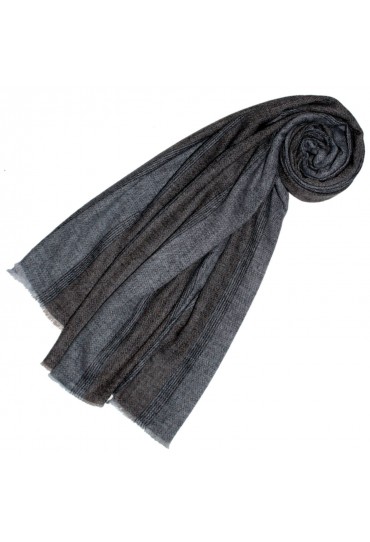 Cashmere mens scarf stripe nature dark LORENZO CANA