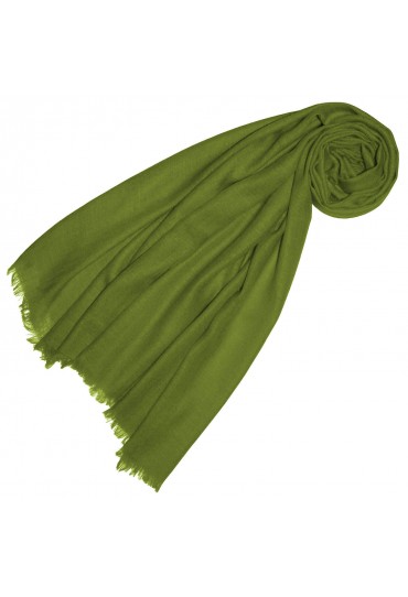 Cashmere mens scarf plain Avodcado Green LORENZO CANA