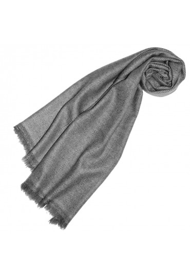 Cashmere scarf uncoloured stripes LORENZO CANA