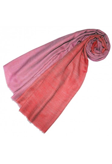 Cashmere mens scarf doubleface pink and salmon red LORENZO CANA