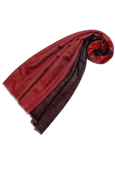 Cashmere mens scarf doubleface cranberry and blackberry red LORENZO CANA