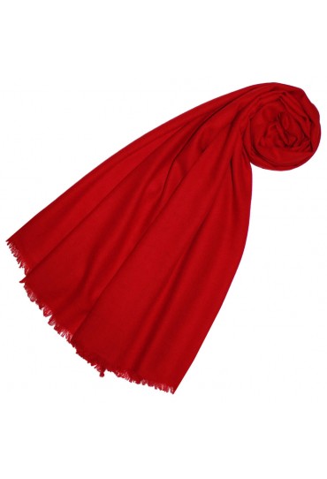 Cashmere mens scarf Uni Twill Fire Red LORENZO CANA