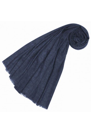 Notting Hill blue wool mens scarf Yak LORENZO CANA