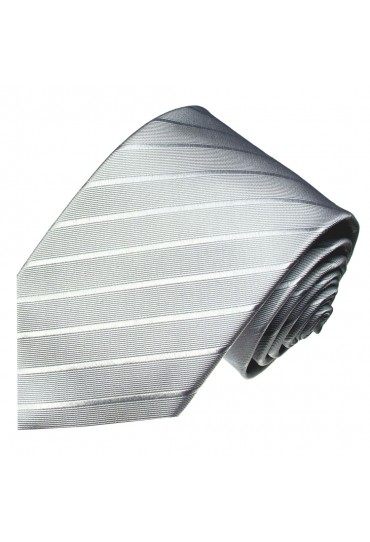 XL Necktie 100% Silk Paisley Black LORENZO CANA