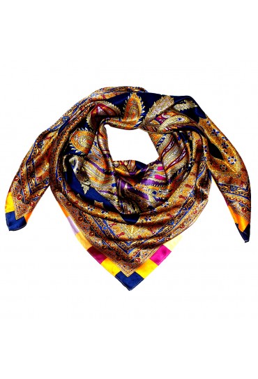 Scarf for men multicoloured silk Floral LORENZO CANA