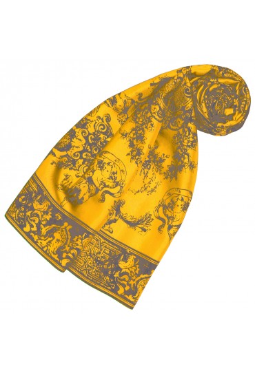 Silk Scarf Yellow Floral LORENZO CANA