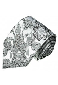 Wedding Tie White and silver LORENZO CANA