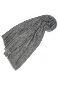 Cashmere scarf uncolored nature brown LORENZO CANA