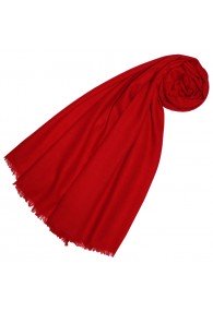 Cashmere Scarf Uni Twill Fire Red LORENZO CANA