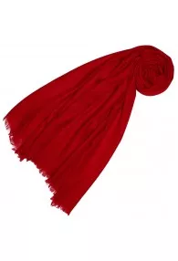 Cashmere mens scarf plain Chili red LORENZO CANA