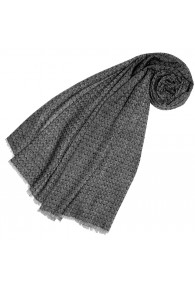 Cashmere mens scarf uncolored gray light gray LORENZO CANA