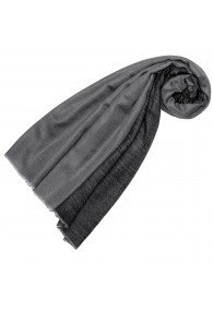 Cashmere mens scarf doubleface light and dark gray LORENZO CANA