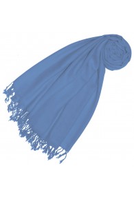 Cashmere + wool mens scarf light blue one color LORENZO CANA
