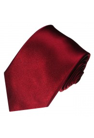 XL Neck Tie 100% Silk Uni Dark Red LORENZO CANA
