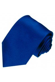 Neck Tie 100% Silk Paisley Dark Blue LORENZO CANA