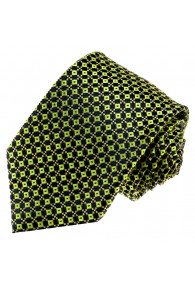 Neck Tie 100% Silk Polka Dot Green Blue LORENZO CANA