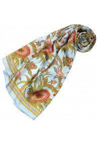 Silk scarf Blue Paisely LORENZO CANA
