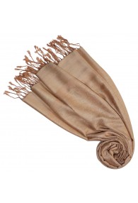 Scarf Modal Paisley caramel brown LORENZO CANA