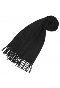 Ladies Scarf Cashmere elegant black LORENZO CANA