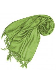 Viscose mens scarf spring green with fringes LORENZO CANA