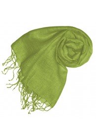 Linen Scarf Solid Colors Spring Green LORENZO CANA