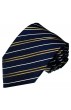 Silk tie blue gold stripes online