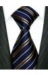 Neck tie blue gold white LORENZO CANA