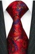 Silk tie red blue LORENZO CANA