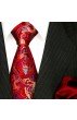Paisley mens tie red LORENZO CANA