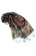 Scarf for men green red