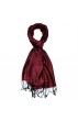Pashmina 100% Modal Paisley beere bordeaux weinrot LORENZO CANA