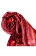 Pashmina 100% Seide Paisley rostbraun grau braun LORENZO CANA