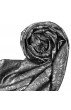 Men's Shawl Silk Viscose Paisley Grey Silver LORENZO CANA