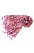 Pashmina 100% Seide Paisley rostbraun grau braun LORENZO CANA