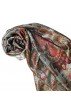 Schal 100% Seide Paisley mint hellblau braun LORENZO CANA