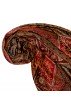 Seide Wolle Pashmina Paisley rotbraun weinrot LORENZO CANA