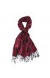 Pashmina 100% Modal Paisley beere bordeaux weinrot LORENZO CANA