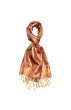 Schal 100% Seide Paisley orange gold hellbraun LORENZO CANA
