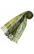 Pashmina 100% Seide Paisley rostbraun grau braun LORENZO CANA