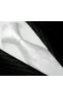 Neck Tie 100% Silk Floral White Grey LORENZO CANA