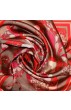 Tuch Damen 100% Seide rot braun rosa Floral LORENZO CANA