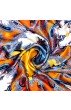 Tuch für Damen orange gelb blau Seide Floral LORENZO CANA