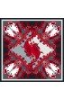 Tuch für Herren grau rot weiss Seide Floral LORENZO CANA