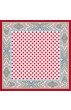 Tuch Damen 100% Seide rot rosa blau grau Punkte LORENZO CANA