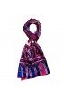 Seidenschal Damen rosa violett blau rot Paisley LORENZO CANA