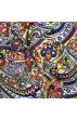 Schal für Frauen gelb lila scharz weiss Paisley LORENZO CANA